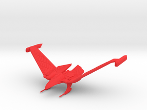 2500 Romulan Winged Defender class in Red Smooth Versatile Plastic