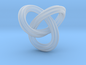 trefoil knot 1610262240 in Clear Ultra Fine Detail Plastic