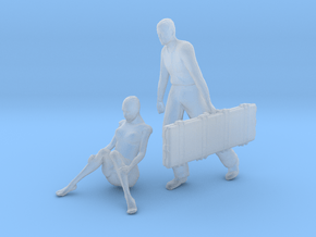 Printle C Couple 1819 - 1/87 - wob in Clear Ultra Fine Detail Plastic