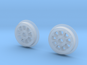 9spoke_wheel_φ5.4 in Clear Ultra Fine Detail Plastic