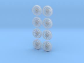 11spoke_wheel_φ8.3 in Clear Ultra Fine Detail Plastic