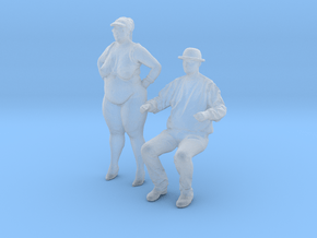 Printle BC Couple 2028 - 1/87 - wob in Clear Ultra Fine Detail Plastic