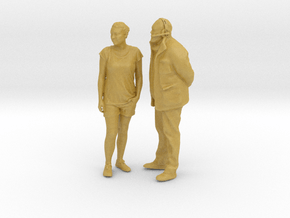 Printle BC Couple 2030 - 1/87 - wob in Tan Fine Detail Plastic