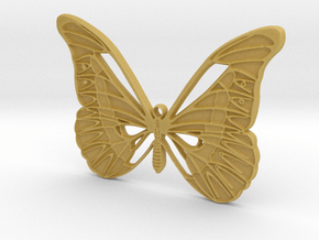 Tropical butterfly in Tan Fine Detail Plastic