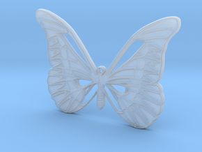 Tropical butterfly in Clear Ultra Fine Detail Plastic