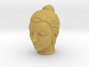 Gandhara Buddha 1.5 inches tall in Tan Fine Detail Plastic