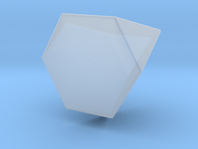 Truncated Tetrahedron - 10 mm - Rounded V1 in Clear Ultra Fine Detail Plastic