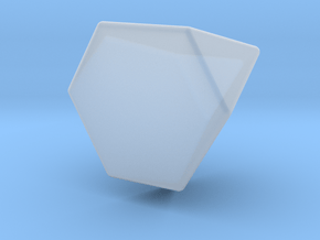 Truncated Tetrahedron - 10 mm - Rounded V2 in Clear Ultra Fine Detail Plastic