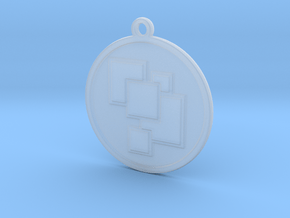 Geometric pendant in Clear Ultra Fine Detail Plastic