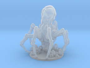 Knobby White Spider in Clear Ultra Fine Detail Plastic