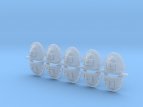 Gen 3 Pauldron Type 1- Tome Keepers x10 in Clear Ultra Fine Detail Plastic