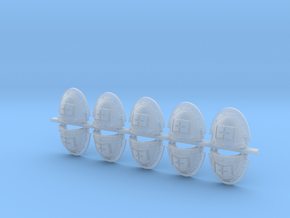 Gen 3 Pauldron Type 2- Tome Keepers x 10 in Clear Ultra Fine Detail Plastic
