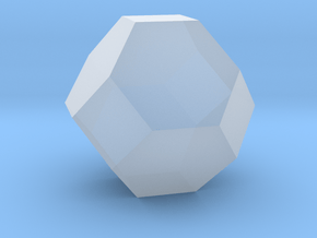 Truncated Octahedron - 1 Inch in Clear Ultra Fine Detail Plastic
