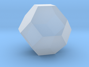 Truncated Octahedron - 10mm in Clear Ultra Fine Detail Plastic