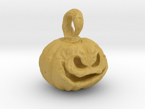 Spooky Pumpkin Big Hoop in Tan Fine Detail Plastic