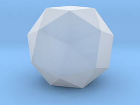 Snub Cube - 1 Inch in Clear Ultra Fine Detail Plastic
