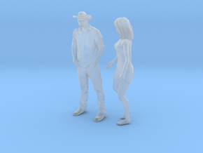 Printle C Couple 148 - 1/87 - wob in Clear Ultra Fine Detail Plastic