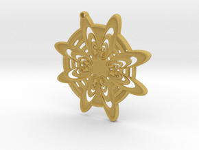Snowflake pendant in Tan Fine Detail Plastic