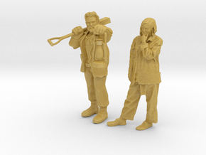 Printle CV Couple 162 - 1/87 - wob in Tan Fine Detail Plastic