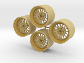 1/18 Scale BBS E14 Rims in Tan Fine Detail Plastic