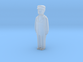 Capsule Worker Standing in Clear Ultra Fine Detail Plastic