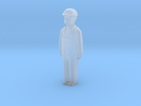 Capsule HH Worker Standing in Clear Ultra Fine Detail Plastic