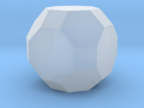 Truncated Cuboctahedron - 1 Inch in Clear Ultra Fine Detail Plastic