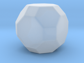 Truncated Cuboctahedron - 1 Inch - Rounded V2 in Clear Ultra Fine Detail Plastic