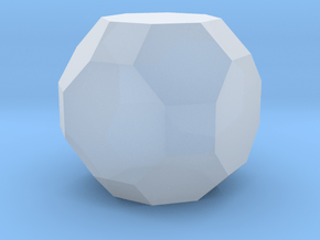 Truncated Cuboctahedron - 10mm in Clear Ultra Fine Detail Plastic
