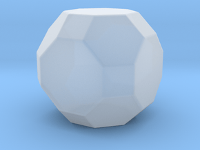 Truncated Cuboctahedron - 10mm - Rounded V1 in Clear Ultra Fine Detail Plastic