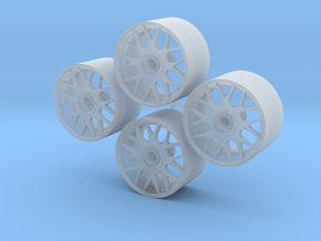 1/18 Scale BBS RC Rims in Clear Ultra Fine Detail Plastic