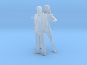 Printle BL Couple 187 - 1/87 - wob in Clear Ultra Fine Detail Plastic