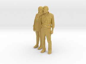 Printle CT Couple 199 - 1/87 - wob in Tan Fine Detail Plastic