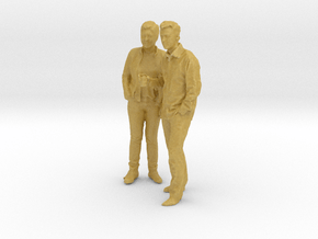 Printle CT Couple 201 - 1/87 - wob in Tan Fine Detail Plastic