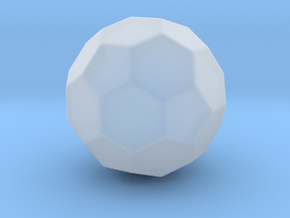 Truncated Icosahedron - 1 Inch - Rounded V2 in Clear Ultra Fine Detail Plastic