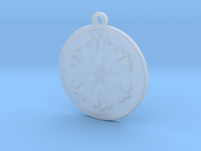 Flower pendant in Clear Ultra Fine Detail Plastic
