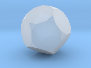 Truncated Dodecahedron - 1 Inch in Clear Ultra Fine Detail Plastic