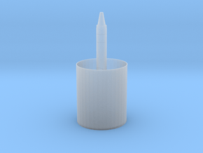 Cute toothbrush holder in Clear Ultra Fine Detail Plastic