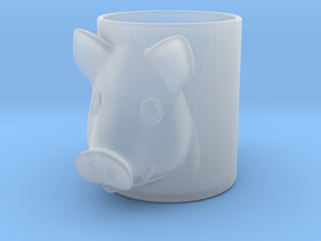 Pork Beer Glass in Clear Ultra Fine Detail Plastic