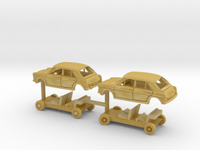 Austin 1100 and GT for N-scale in Tan Fine Detail Plastic