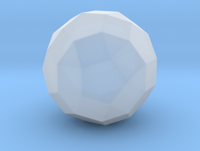 Rhombicosidodecahedron - 10mm - Rounded V1 in Clear Ultra Fine Detail Plastic