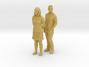 Printle C Couple 261 - 1/87 - wob in Tan Fine Detail Plastic
