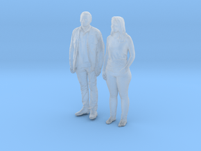 Printle C Couple 264 - 1/87 - wob in Clear Ultra Fine Detail Plastic