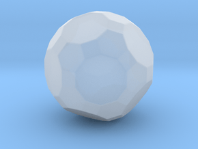 Truncated Icosidodecahedron - 10mm - Rounded V1 in Clear Ultra Fine Detail Plastic