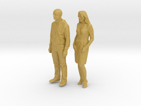 Printle C Couple 265 - 1/87 - wob in Tan Fine Detail Plastic