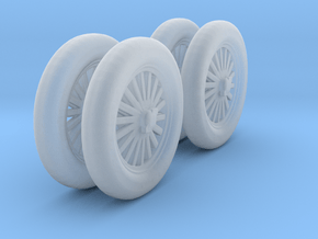 1/43 1920's Spoke Wheels in Clear Ultra Fine Detail Plastic