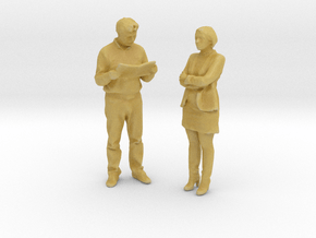 Printle C Couple 274 - 1/87 - wob in Tan Fine Detail Plastic