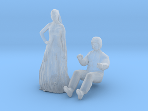 Printle BC Couple 278 - 1/87 - wob in Clear Ultra Fine Detail Plastic