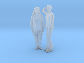 Printle CM Couple 280 - 1/87 - wob in Clear Ultra Fine Detail Plastic