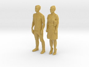 Printle C Couple 285 - 1/87 - wob in Tan Fine Detail Plastic